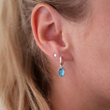 London blue topaz ørepynt